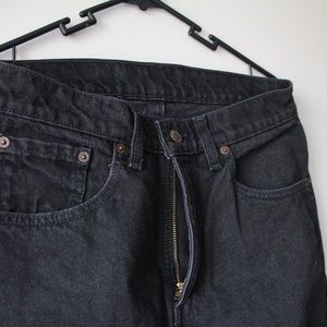 Vintage Black Levi's 550; Mens; 31x32; Relaxed Tapered Leg; Made in Canada